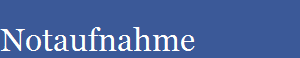 Notaufnahme